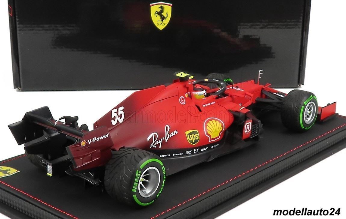 BBR Models Modellautos: Ferrari SF21 GP Italy Emilia Romagna 2021 / BBR 1:18 – Neu und originalverpackt aus Seuzach von Modellauto24 3