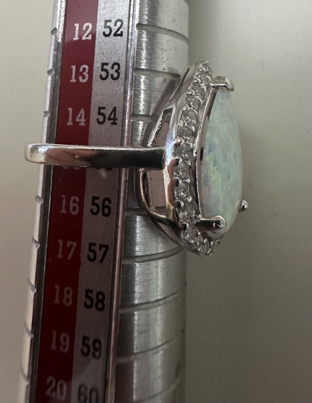 Anelli: Ring mit Opal Stein Silber,Grösse 55 – Nuovo e nell'imballaggio originale da Lenzburg venduto da BLNN 6