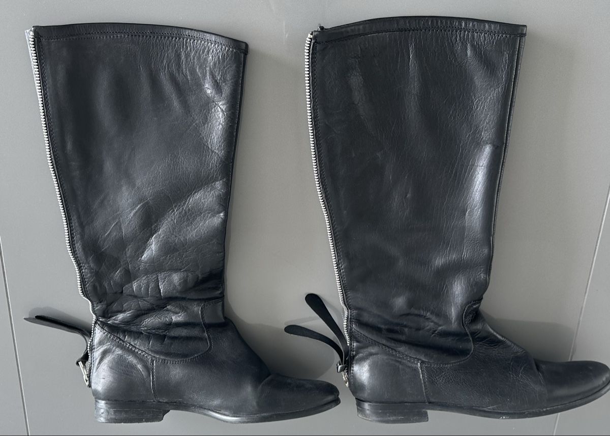 Damenschuhe: BOTTES EN CUIR NOIR 37 – Gebraucht aus Neuchâtel von m20004