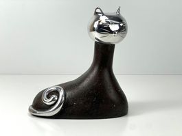 PR RAM/DESIGN Skandinavische Design-Katzenfigur massiv