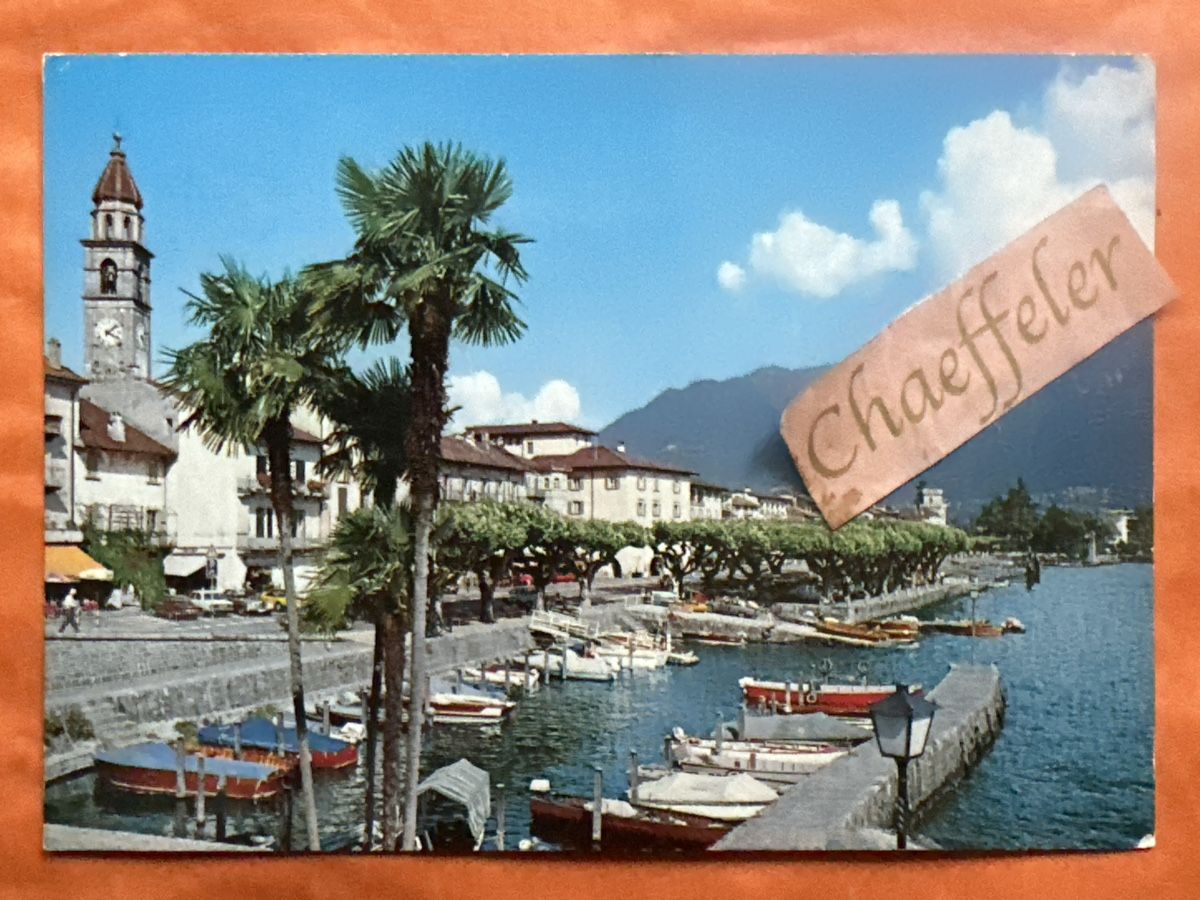 Cartoline postali: 1974 Ascona Lago Maggiore – Usato da Zürich venduto da Chaeffeler