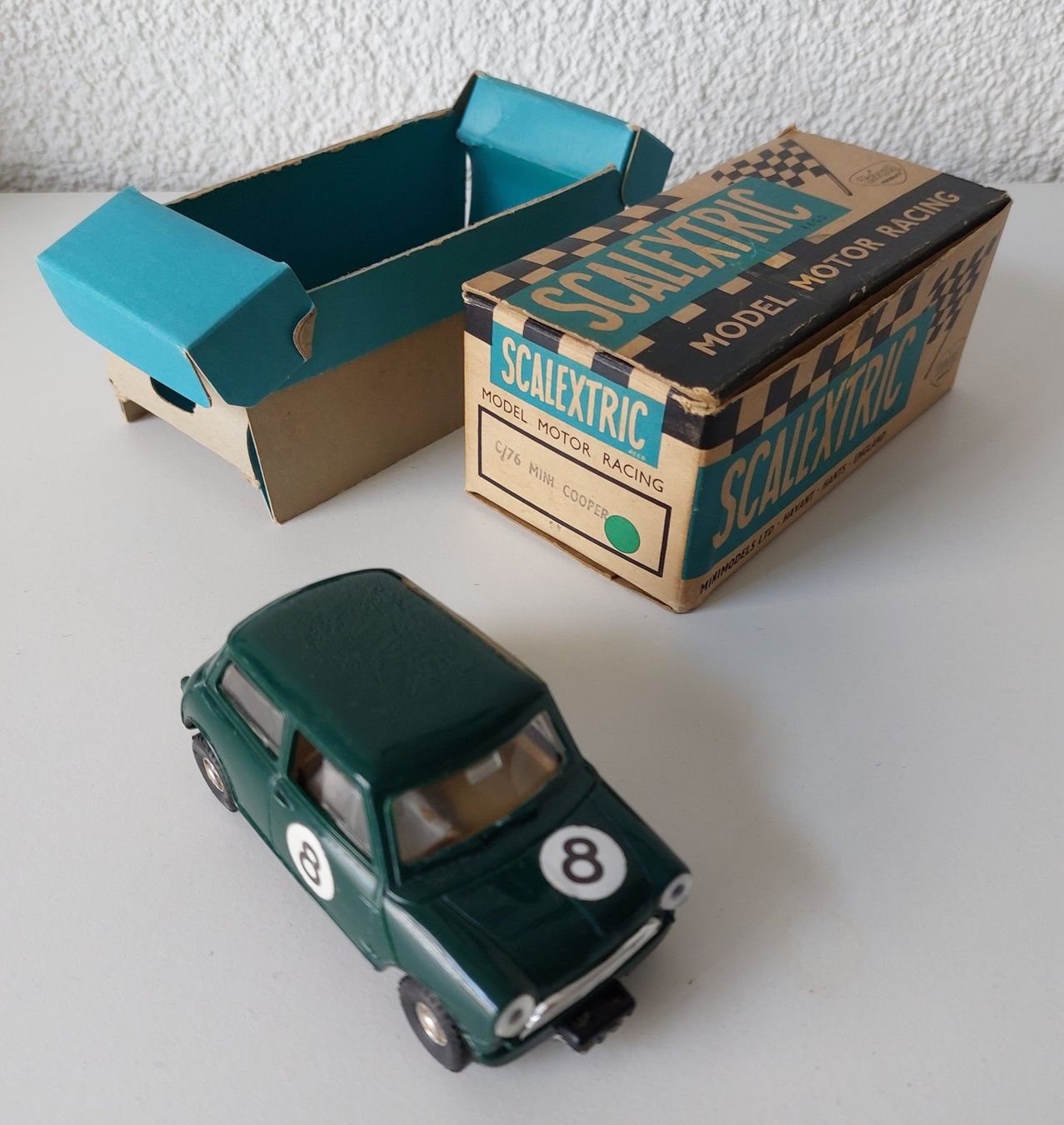 Märklin Piste: SCALEXTRIC C76 Mini Cooper mit Originalbox Slotcar – Usato da Schenkon venduto da Elbarto007 1