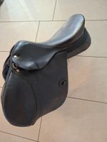Sattel Leder schwarz gebraucht 17 Zoll