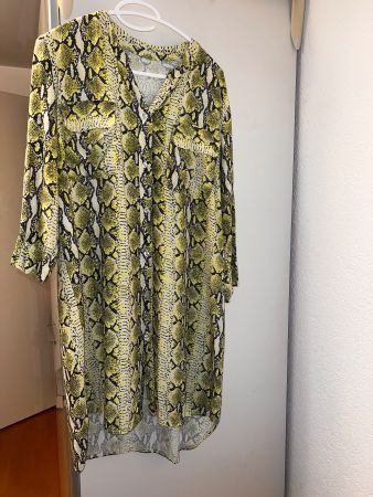 Leinen Kleid Tigerlook 42 1x getragen
