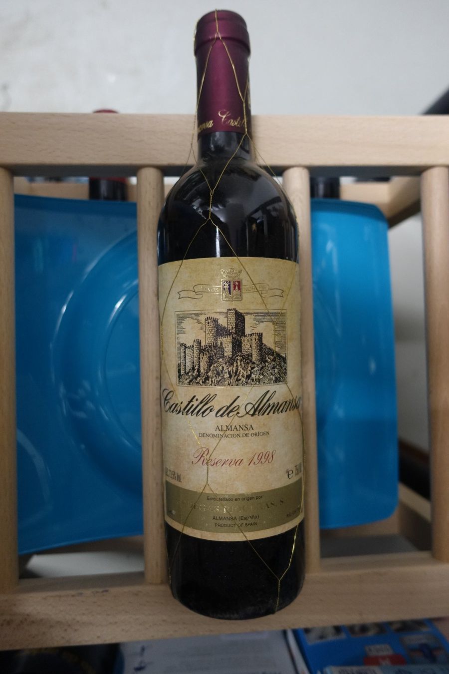 Wein: 1998 Bodegas Piqueras Almansa Castillo de Almansa Reserva – Neu und originalverpackt aus Volketswil von Aphro99