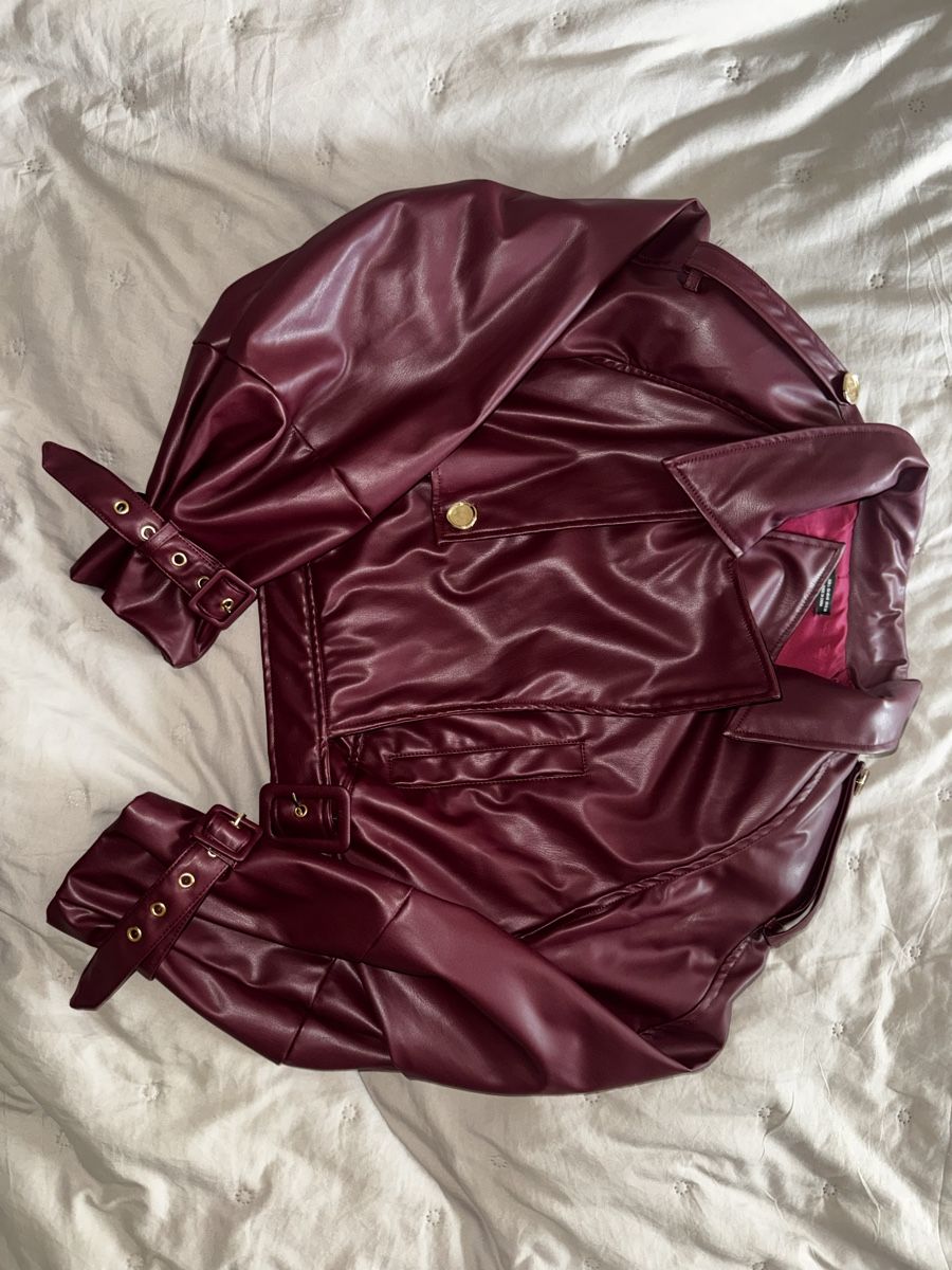 Giacche: Biker Jacke , Grösse 40, Bordeauxrot – Usato da Menziken venduto da iga_ym9f 1