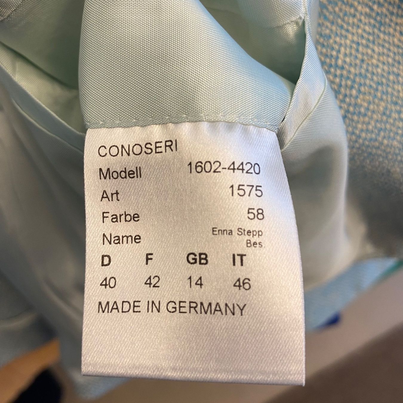Vestes: CONOSERI Blazer Seide 🩵 – D'occasion à Zürich par ClosetQueen 9