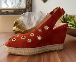Slingpumps Sandalen Peeptoes , Leder. NP 140Fr.