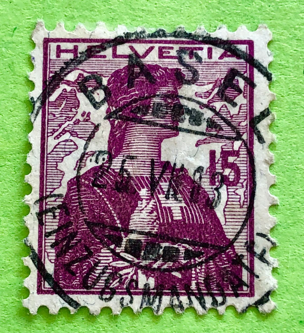 Alle Briefmarken: Nr.122 Brustbild der Helvetia  GESTEMPELT   – Gebraucht aus Aarau von Billa007