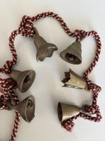 6 Vintage Antike Indische Messingglocken