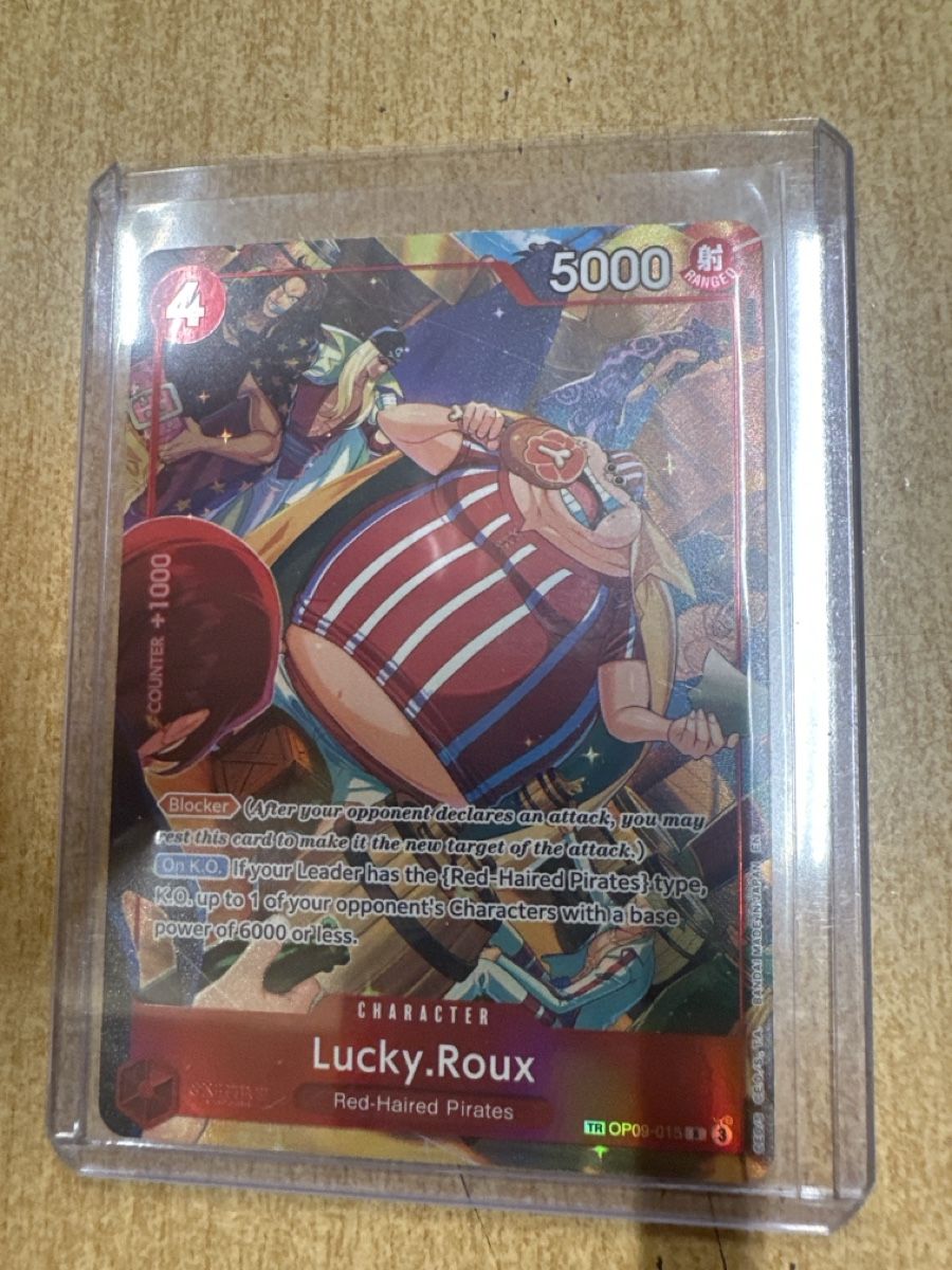 Bandai Carte collezionabili: One Piece Lucky.Roux (OP09-015) – Nuovo (secondo la descrizione) da Aesch BL venduto da LeekTCG