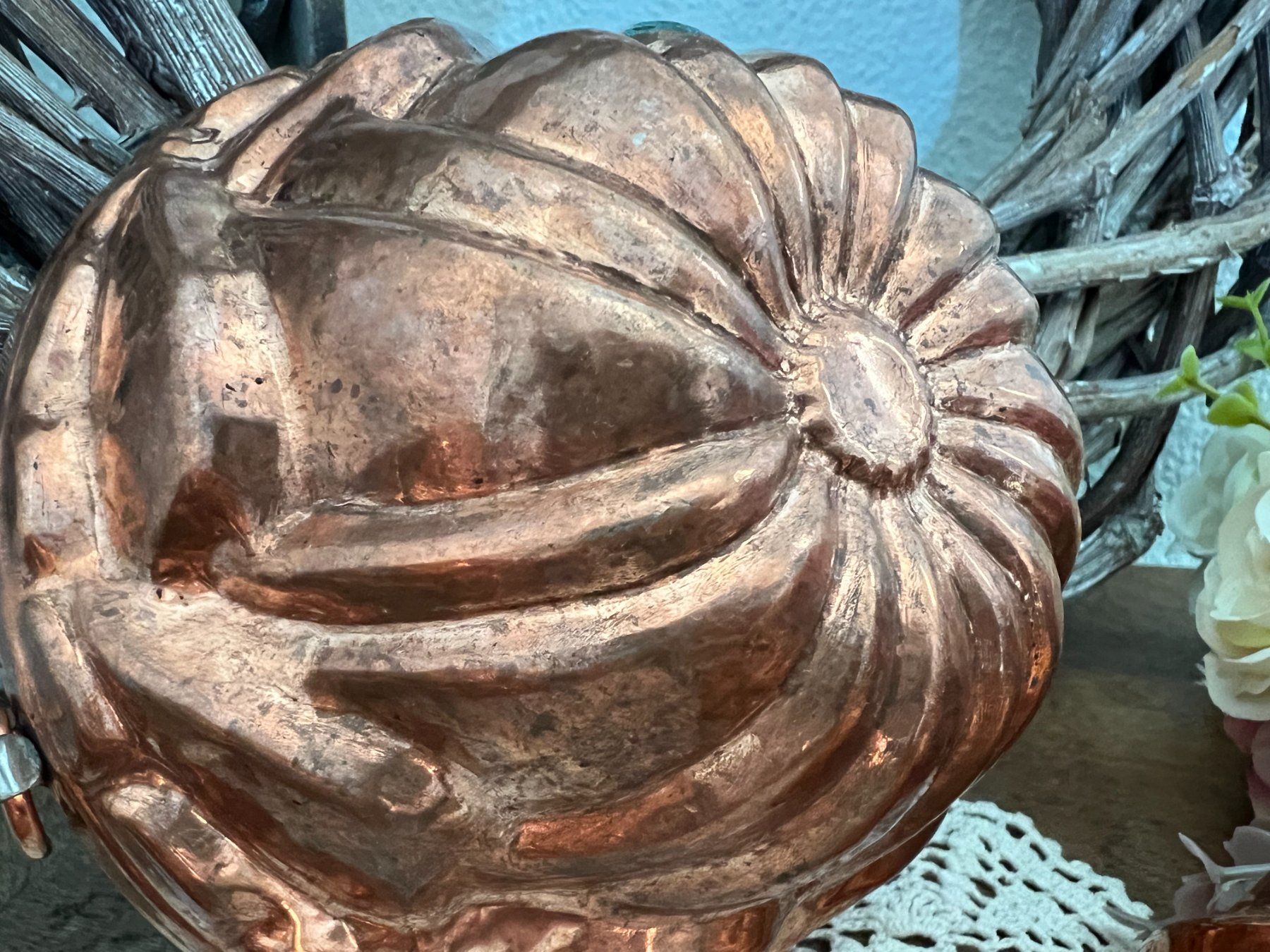 Teglie da forno: Shabby, alte Guggelhopf - Kupfer – Usato da Walzenhausen venduto da Cerna007 5
