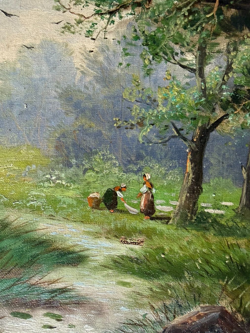 Dipinti: Gemälde Landschaft signiert Walter – Usato da Subingen venduto da ArtBead 3