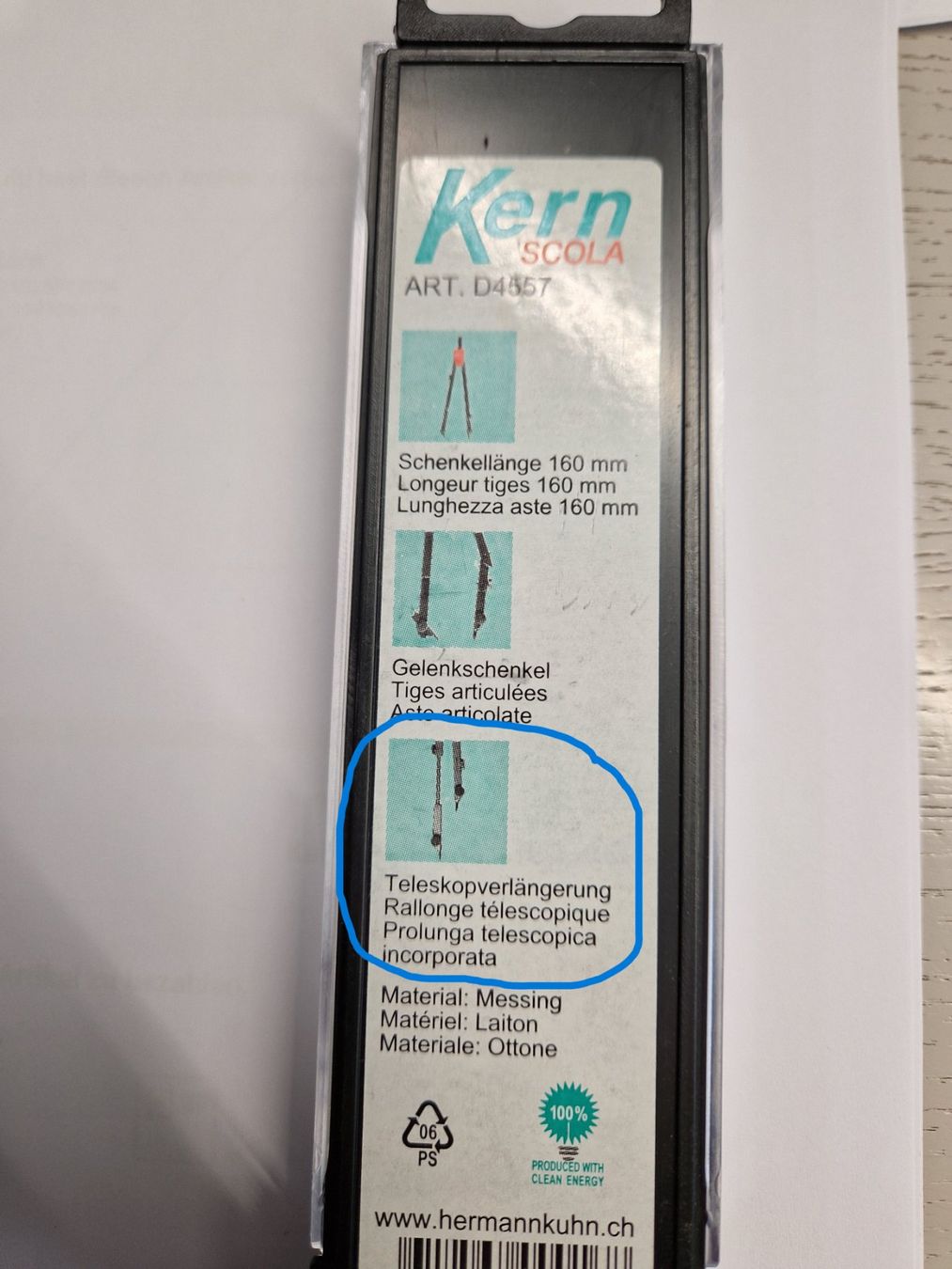 Compas: Zirkel Kern – Neuf avec emballage d'origine à Reiden par ABZ-SUiSSE 2