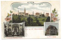 Gruss aus St. Pelagiberg (TG) Wallfahrtsort  Jugendstil 1908