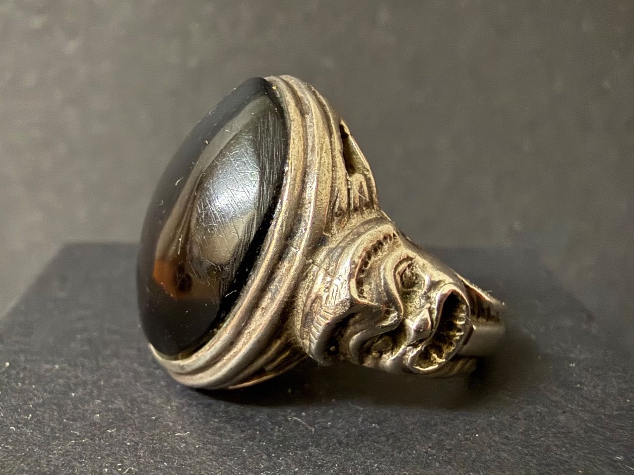 Anelli: Vintage Silber Ring mit Onyx 925 – Usato da Spiegel b. Bern venduto da Rogger72