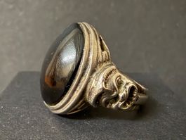 Vintage Silber Ring mit Onyx 925