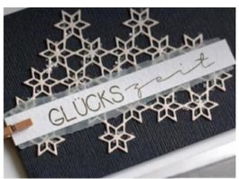 Stanzschablone Nr. R63, Weihnachten,Sterne (Sizzix geeignet)