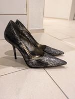 Silberne High Heels, Grösse 37 