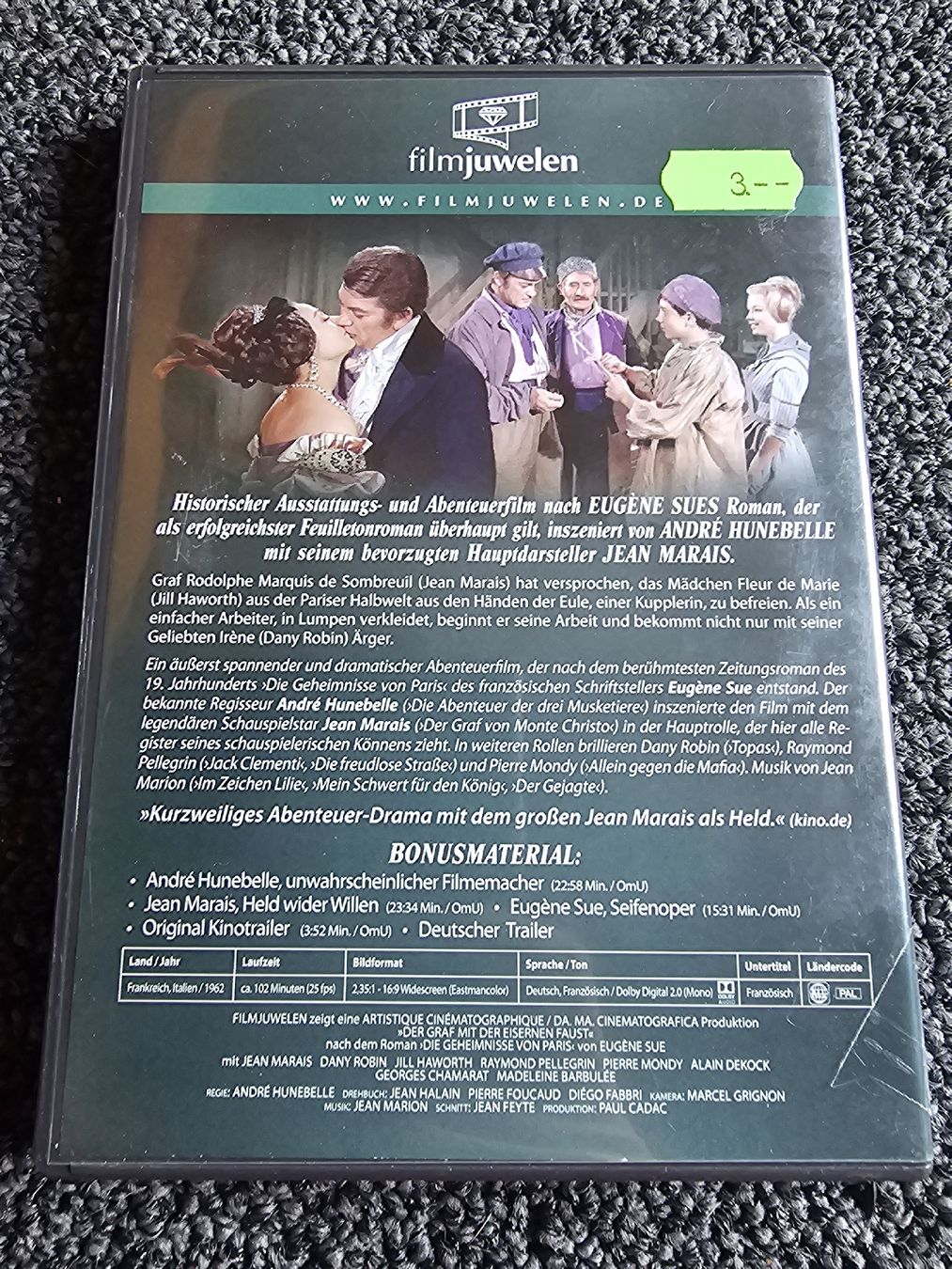 Tutti i DVDs: DVD Der Graf mit der eisernen Faust (23320) – Usato da Ruswil venduto da jan_bxl5 1