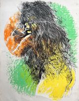 Anna Salvatore Lithographie signiert Künstlerprobe nummerier