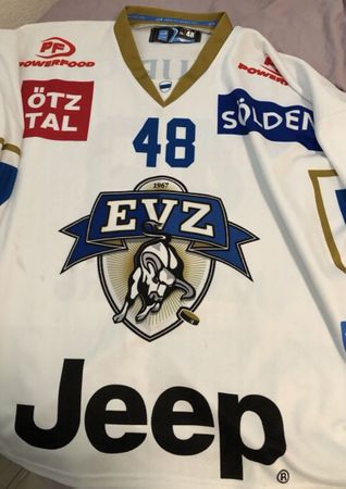 Karl Klingberg EVZ Legende Gameworn Cup Jersey