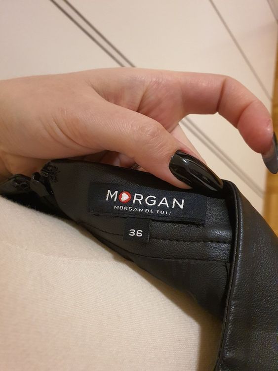 Morgan Gonne: Jupe Morgan noire similicuire taille 36 – Nuovo (secondo la descrizione) da Perly venduto da dayna_46 4