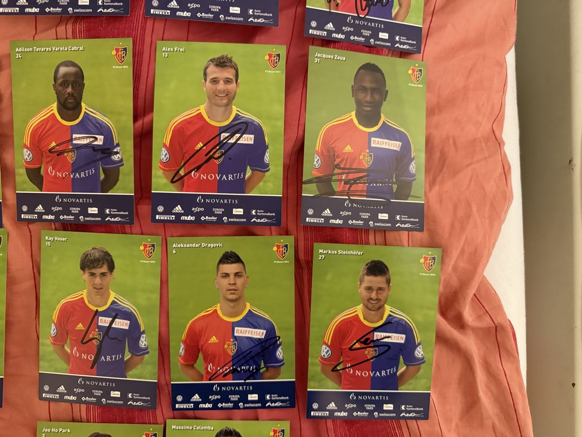 Autografi: FC Basel Autogrammkarten Sammlung Set signiert gebraucht – Usato da Rüschlikon venduto da Andi_2000 3