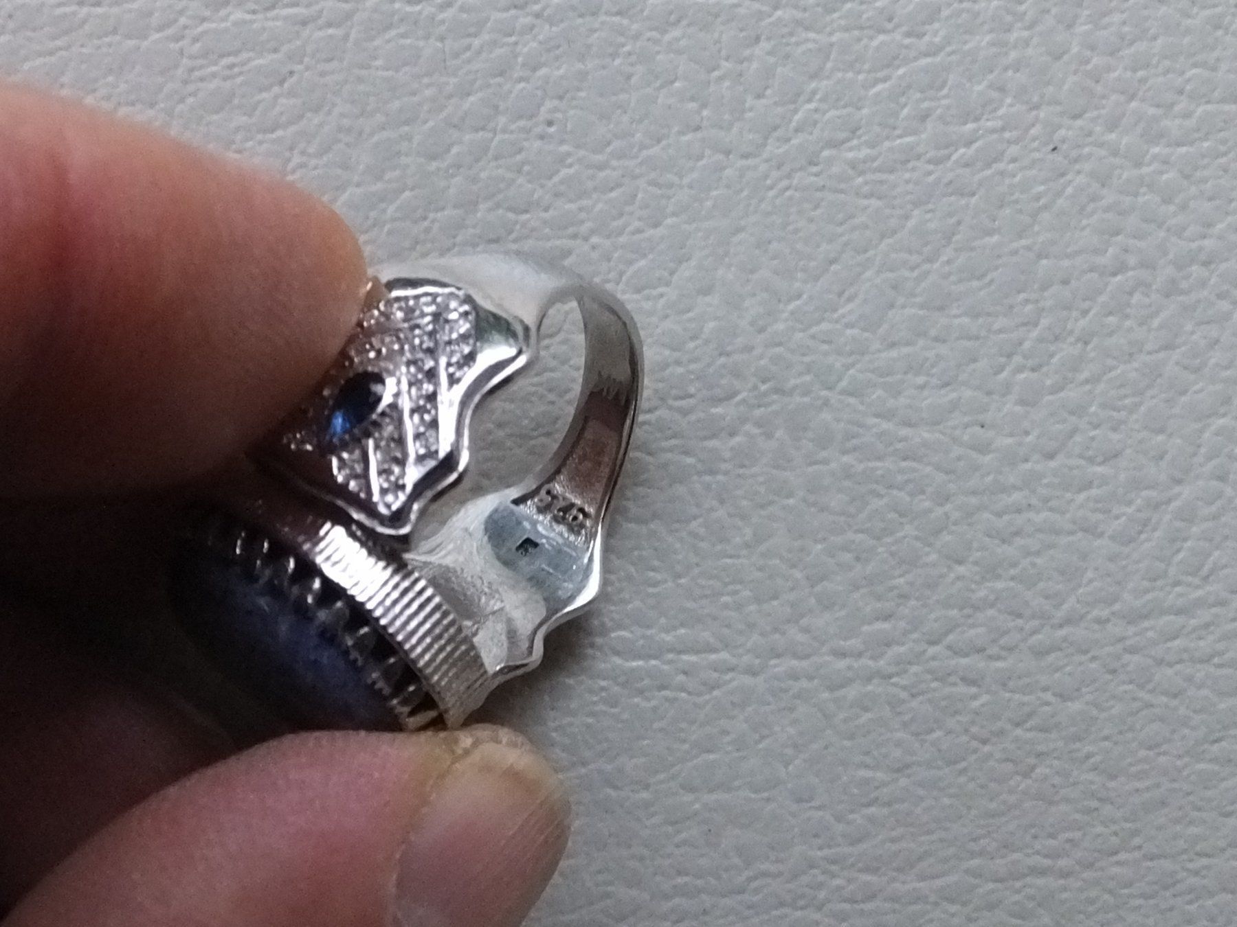 Anelli: Herrenring mit Echtem AZURITE Stein – Usato da Unterentfelden venduto da l654321a 2
