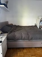 Boxspringbett 180 x 200 cm, beige, guter Zustand