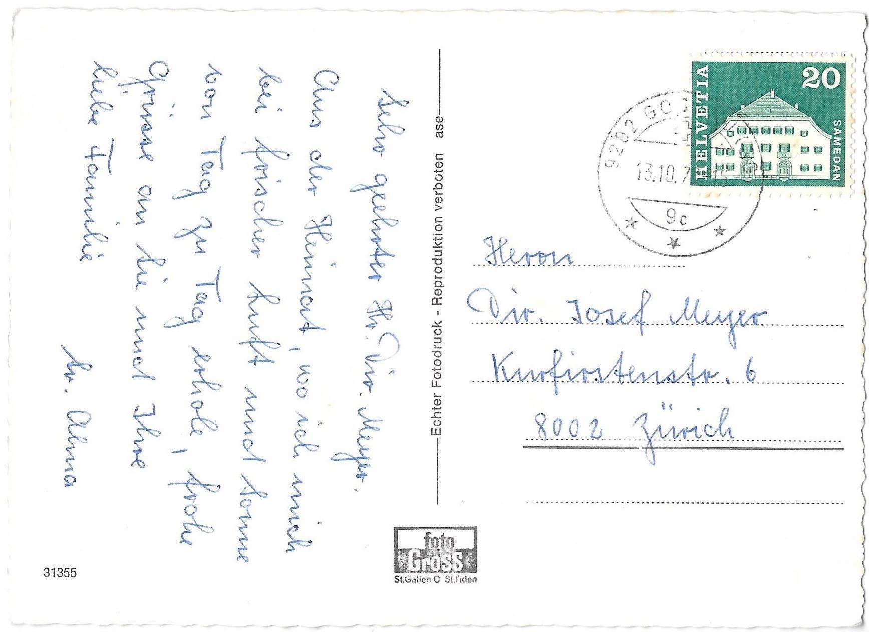Cartoline postali: Gossau 4 Bilder – Usato da Olten venduto da clotaldi 1