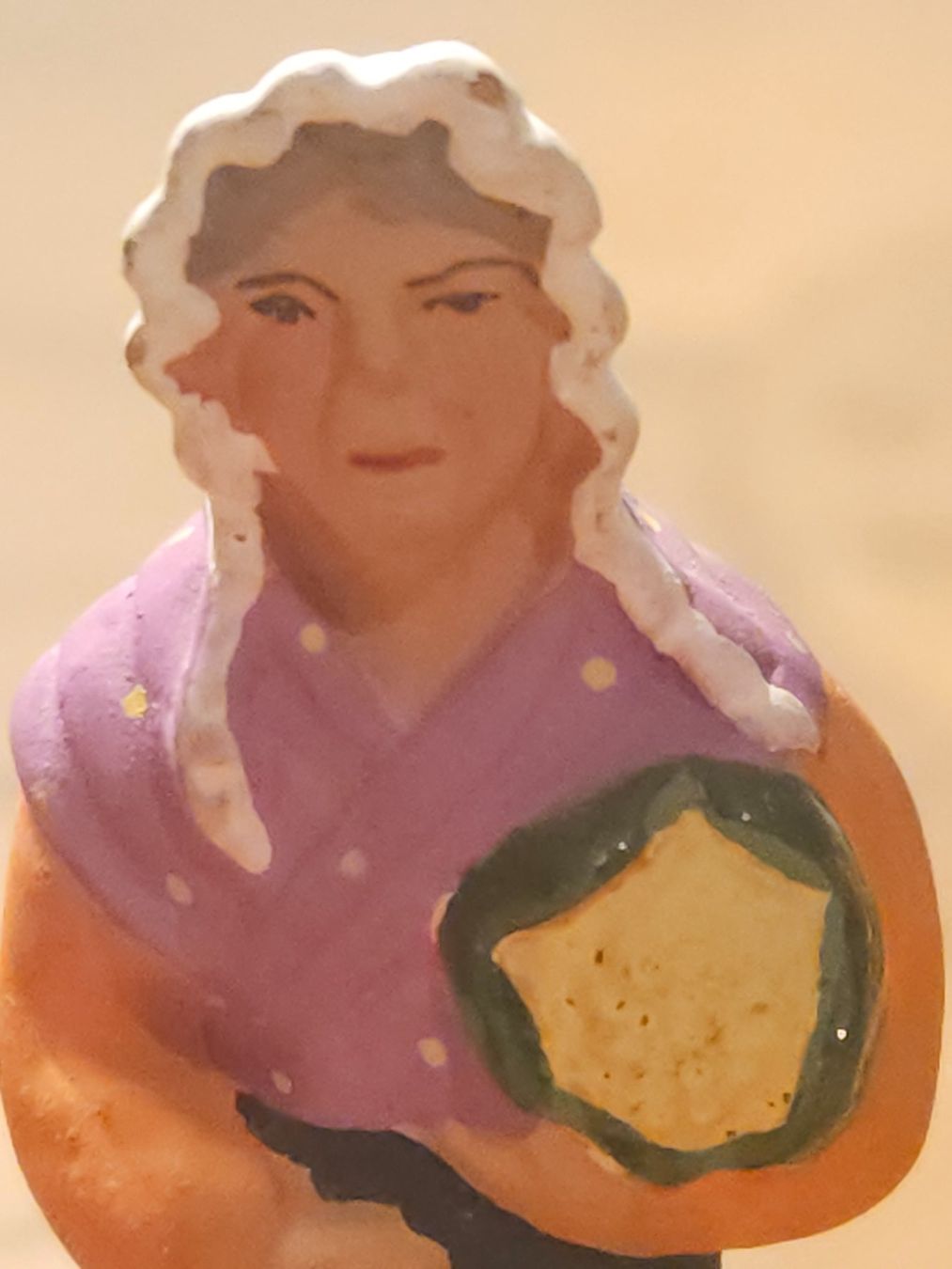 Statuette: santon Carbonel vintage Mme Choux – Usato da Thônex venduto da lacomtessedesfees 4