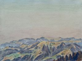 Werner Schmutz (1910–2003) Blick vom Napf gegen Sarmbod 1944