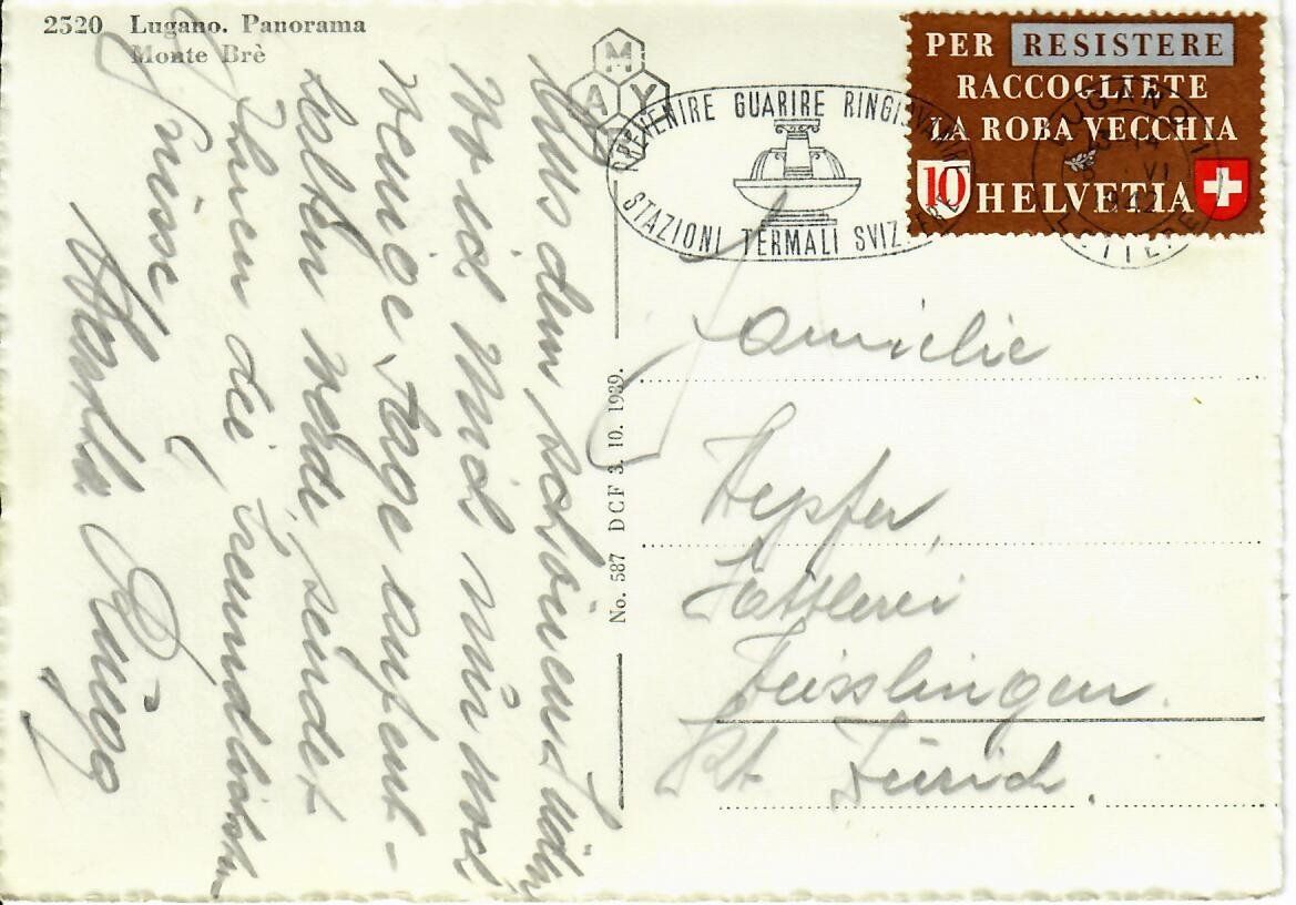 Cartes postales: Lugano – D'occasion à Hochdorf par Ziegel-16 1