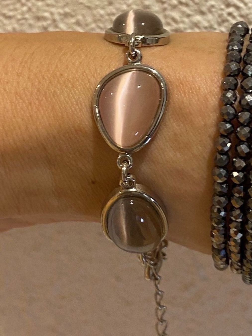 Bracciali & Braccialetti: Armkette mit Katzenaugen – Nuovo (secondo la descrizione) da Matten b. Interlaken venduto da kero71 1