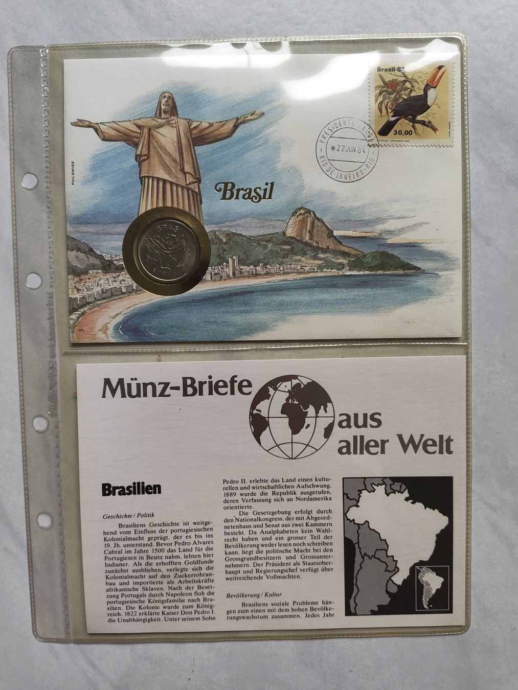 Tutti le monete: Münzbrief Brasilien – Nuovo (secondo la descrizione) da Schönenwerd venduto da pin_rn7v