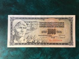 1000 Dinara Jugoslawien 1981