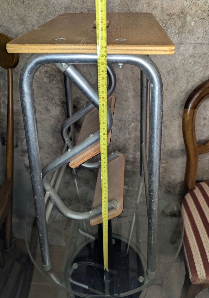 Sedie: Vintage Foldable Stool, Step Stool, 60s 70s Style – Usato da Unterseen venduto da Pavema4 3