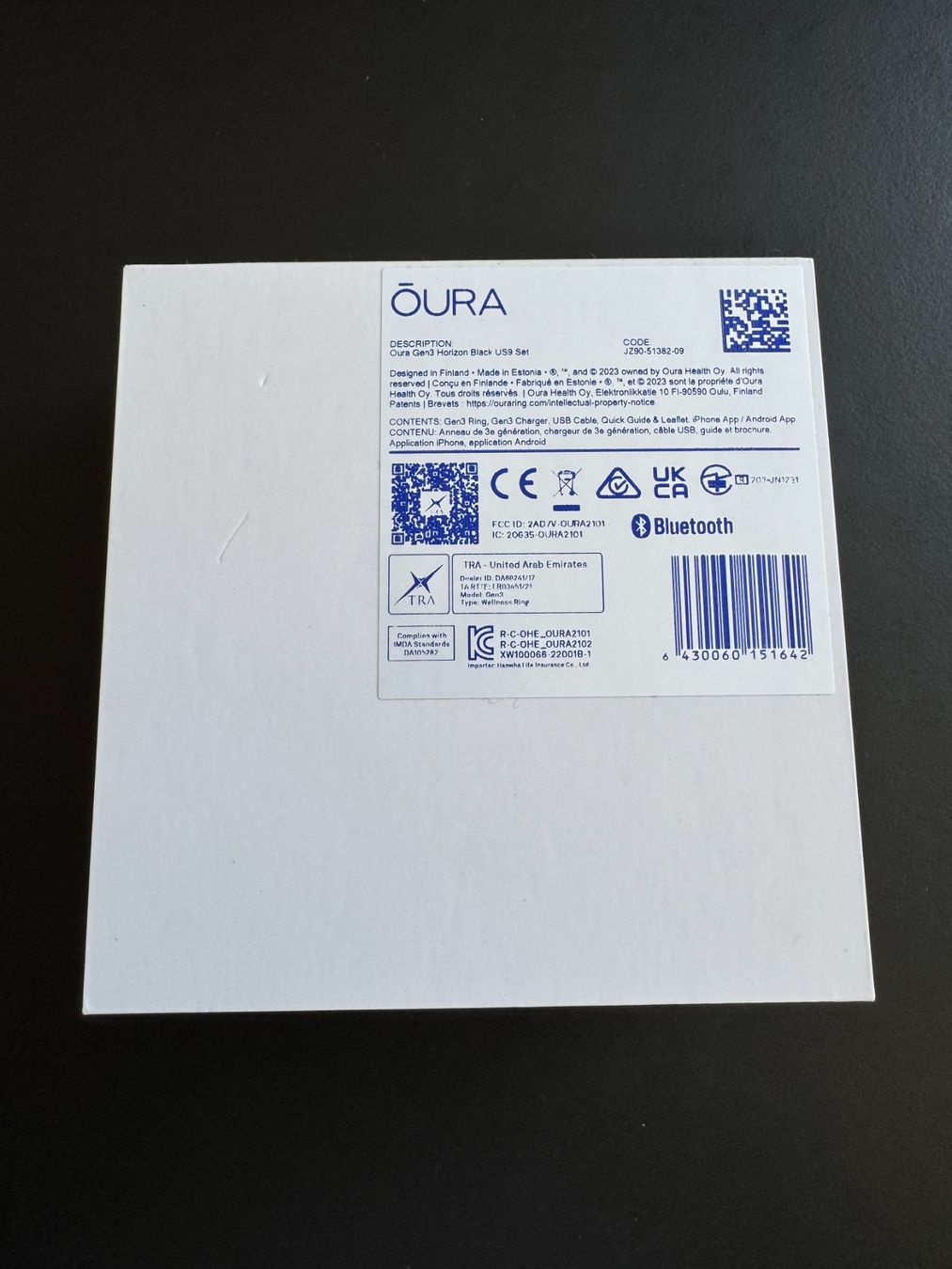 Anelli: Oura Ring Gen3 Horizon Black Size 9 – Usato da Mollis venduto da gxzimmermann 4
