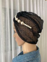 MUST HAVE - stilvolle und edle Mütze/Kappe mit Perlen,1 Size