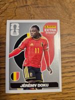 Jeremy Doku Panini Extra Sticker silber