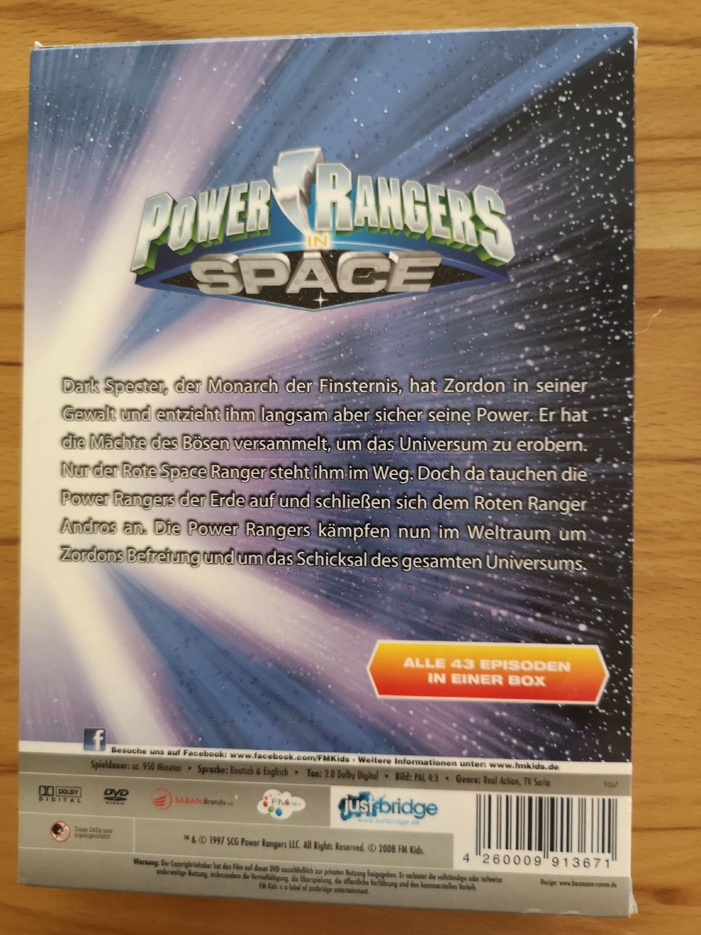 Tutti i DVDs: POWER RANGER 5 DVD IN SPACE – Nuovo (secondo la descrizione) da Oberentfelden venduto da SWISS027 1