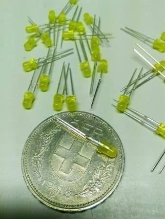 Elektronikbauteile: Blink-LED gelb diffus 3mm, 2 Stück – Neu (gemäss Beschreibung) aus Luzern von Salefactory 1