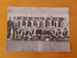 Foto FC Basel Mannschaftskarte historisch 60 er