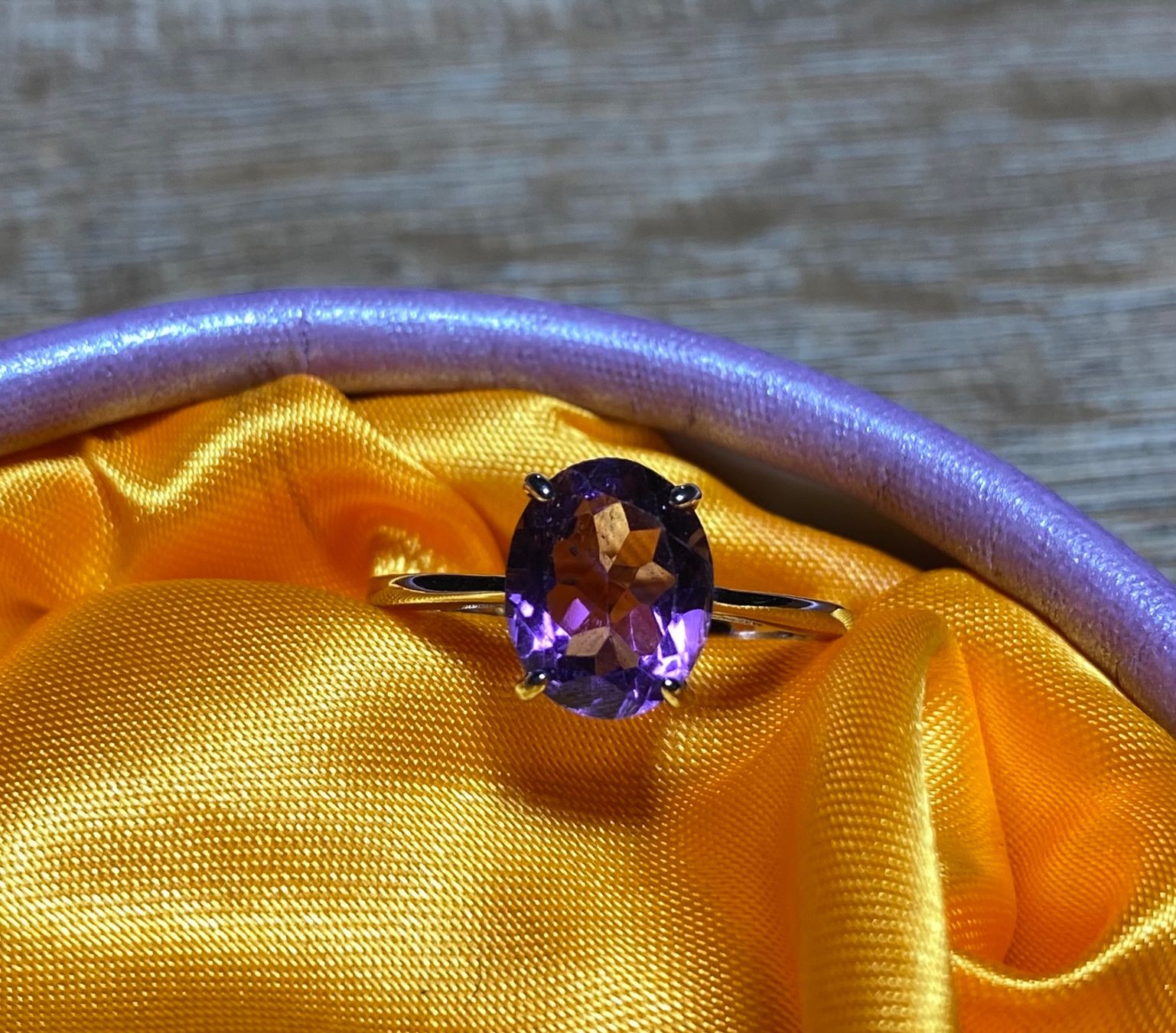 Bagues: Amethyst Ring Silber 925 vergoldet – Neuf avec emballage d'origine à Laax GR par Kiki-Kingdom2 4
