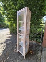 Vitrine Holz schmal mit Beleuchtung guter Zustand