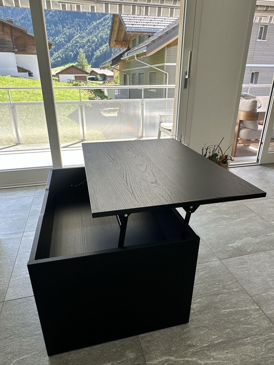 Ikea Tavoli: Schwarzer IKEA-Couchtisch mit Hubfunktion – Nuovo (secondo la descrizione) da Kandergrund venduto da eva_92rg 5