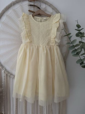 Süsses Kleid mit Tüll für Mädchen, Gr. 134 *NEU