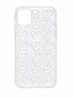 iPhone 11 Hülle Transparent mit 3D Herzdesign – Silikon Case