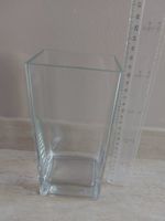 Grand vase en verre carrée moderne, idéal pour l'été 🌻